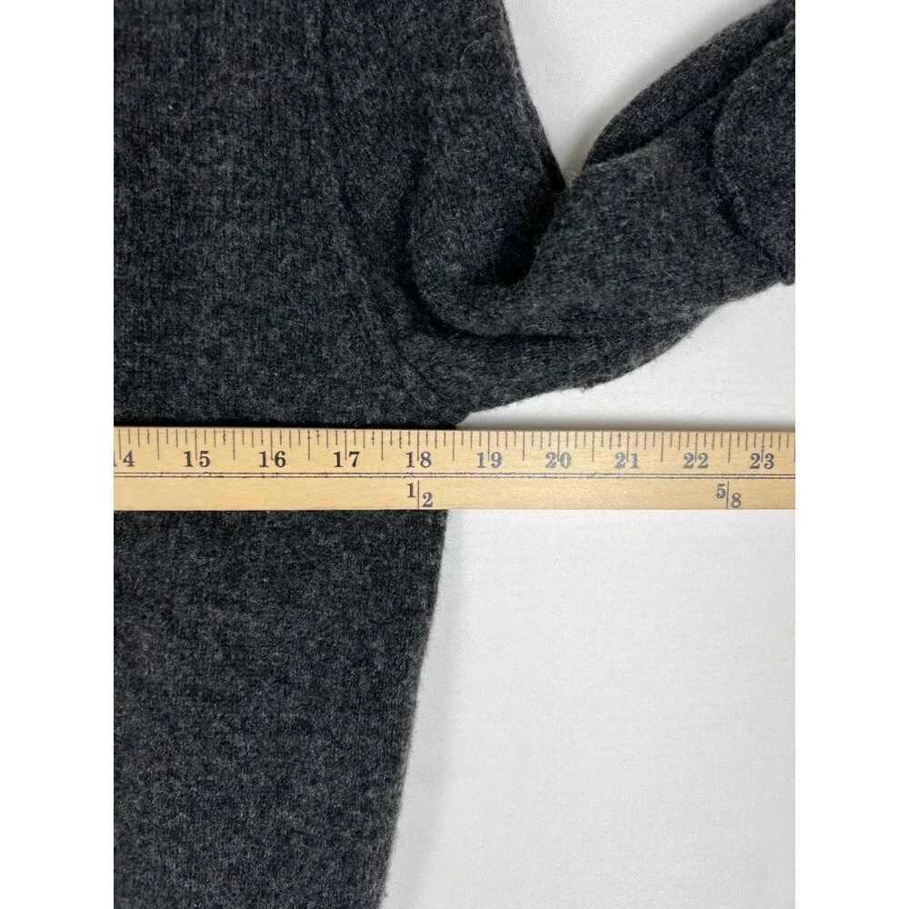 J. Crew Men M Brown 100% Premium Lambswool Shawl Neck Knit Sweater - Picture 6 of 8